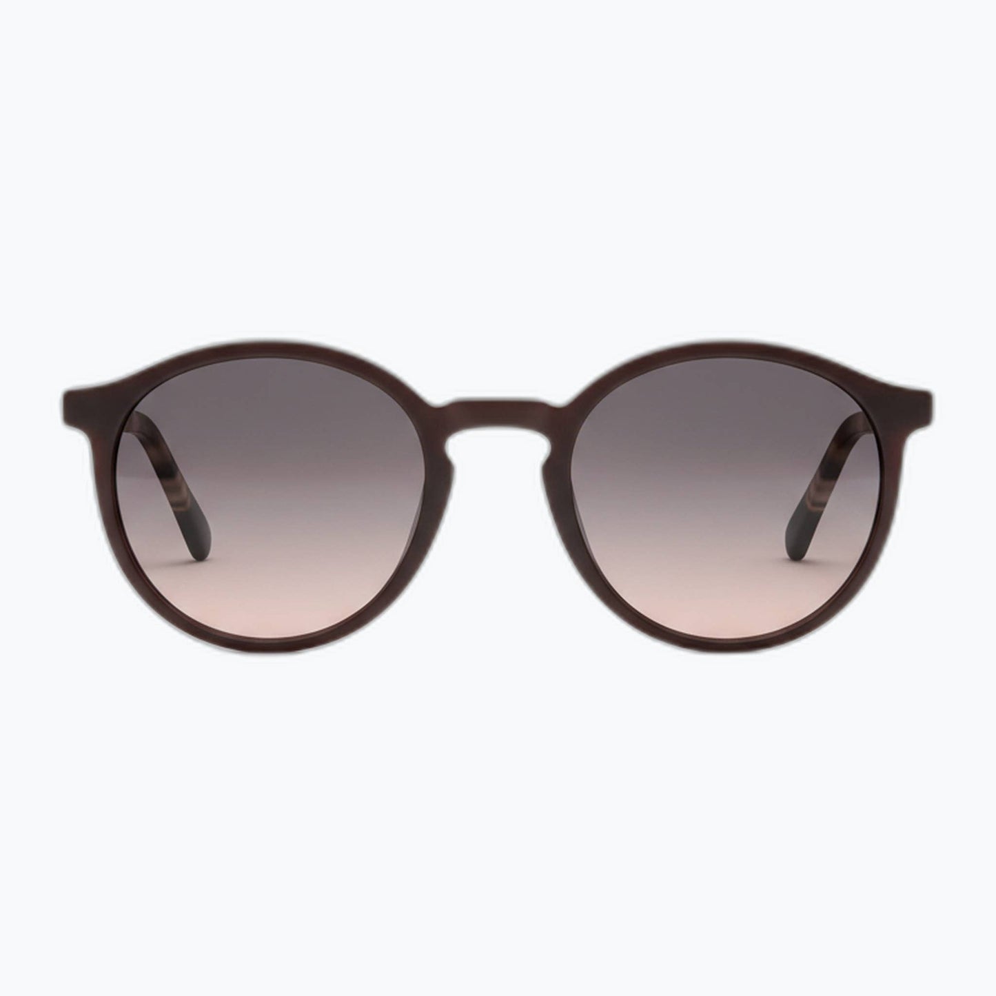 Jaxy Eyewear - Lennon - Vintage Polarized Round Sunglasses for Women & Men : Burgundy/Tort