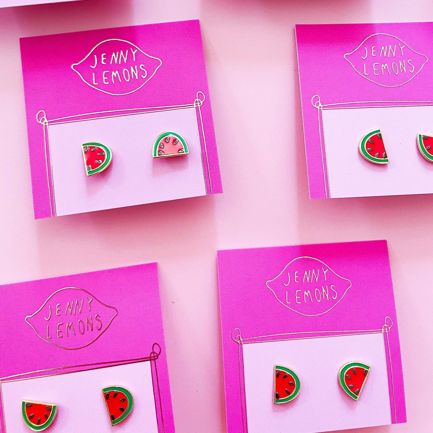 Jenny Lemons - Watermelon Enamel Earrings