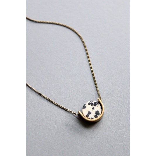 David Aubrey Jewelry - HYL116 Mini dalmatian pendant necklace