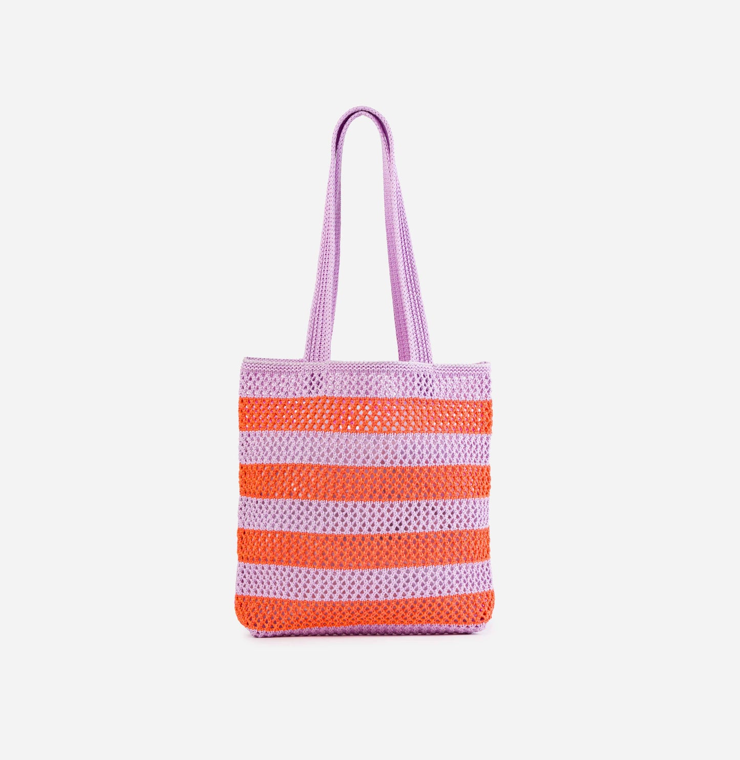VERLOOP | knits - Stripe Raffia Tote: Lime Green