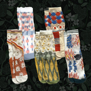 Janis Socks: Yellow Green
