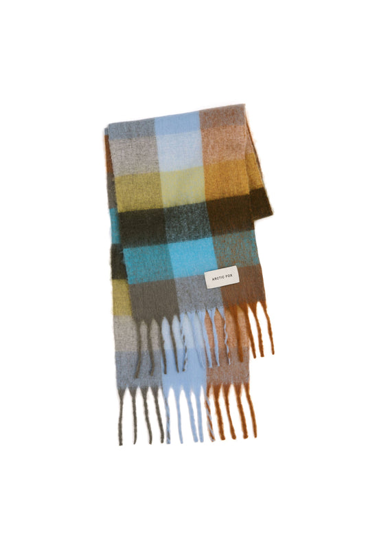 The Reykjavik Scarf - 100% Recycled - Blue/Orange - FW25