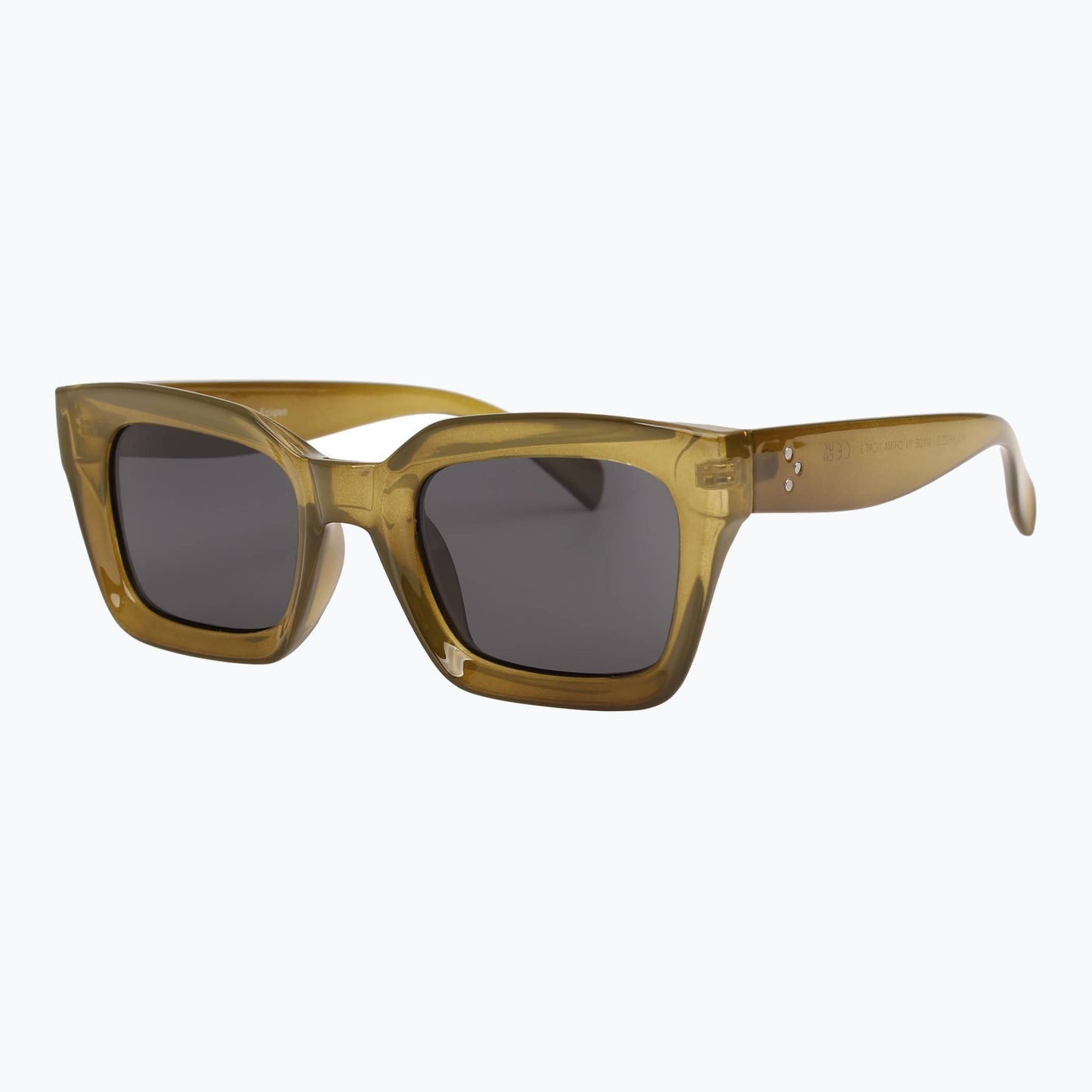 Jaxy Eyewear - Eclipse - Classic Polarized Square Sunglasses: Sand