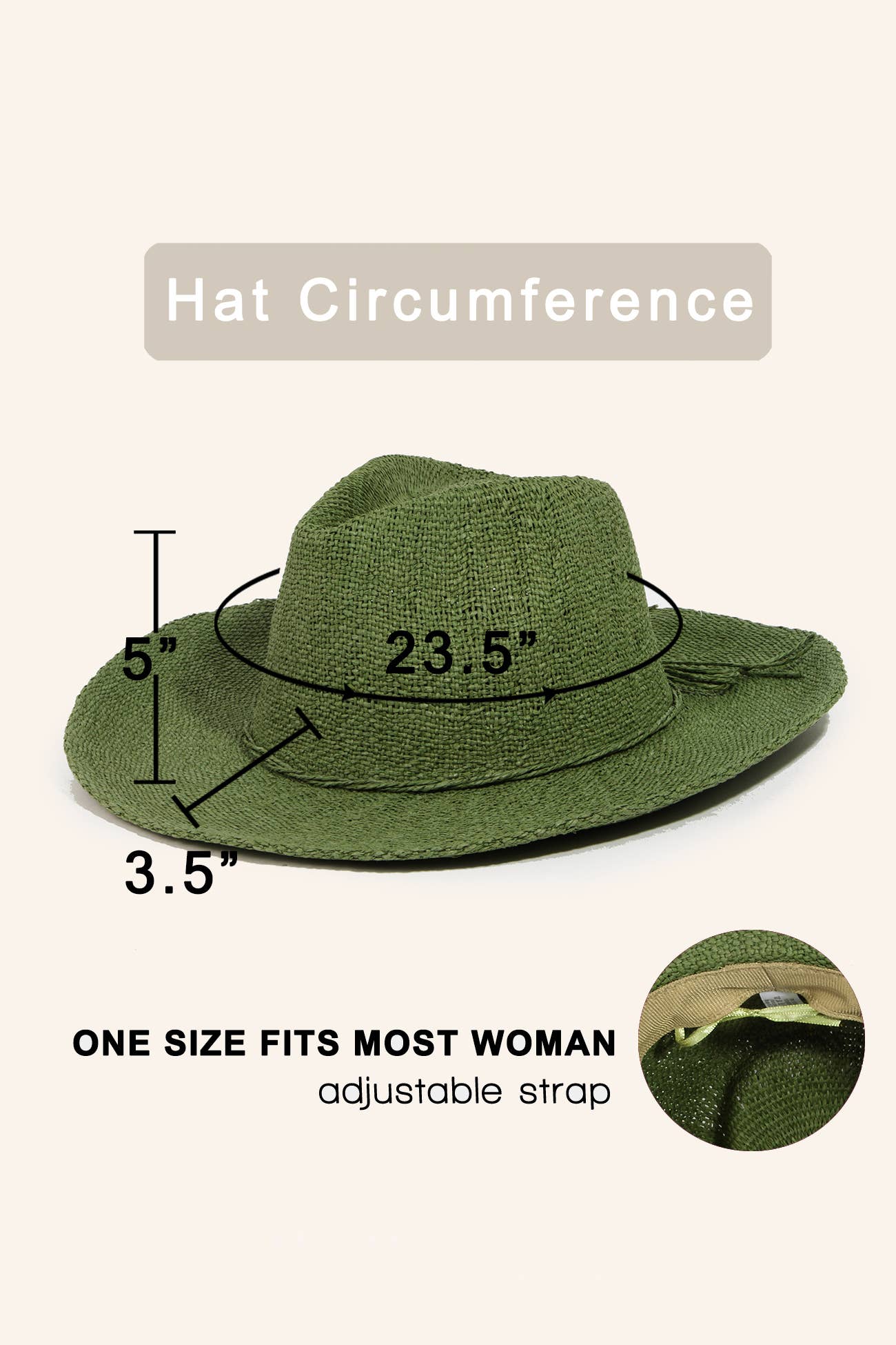 Straw Weave Sun Hat: RU
