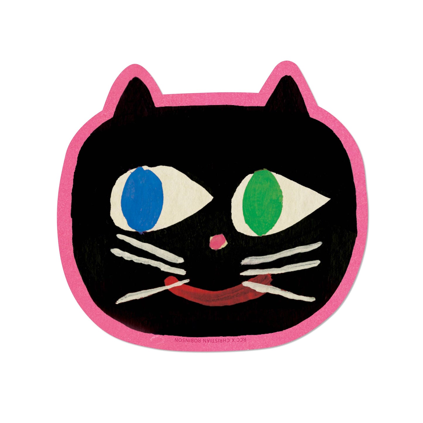 Red Cap Cards - Cool Cat sticker: Single