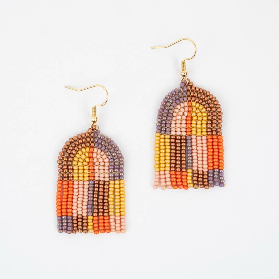 Altiplano - Patchwork Arco Earrings: Bauhaus