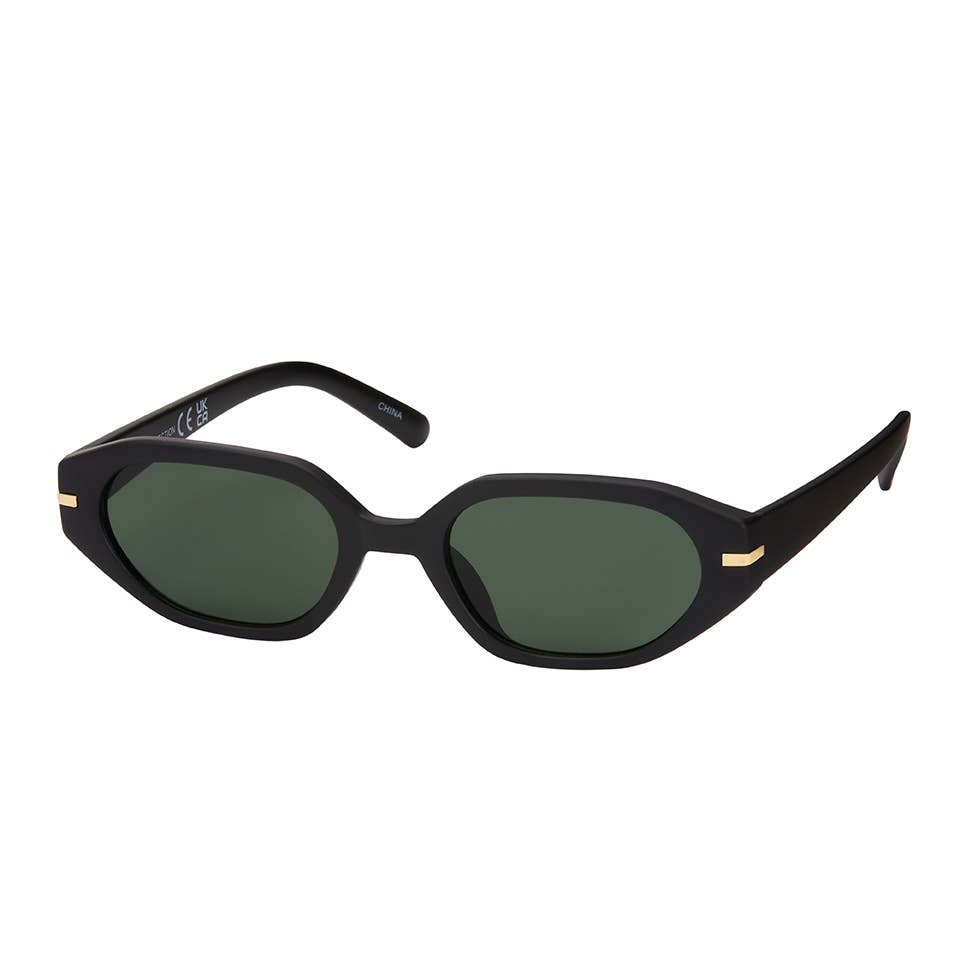 Blue Gem Sunglasses Inc - 1151 - NEW - Rose Rectangle Vintage Sunglasses