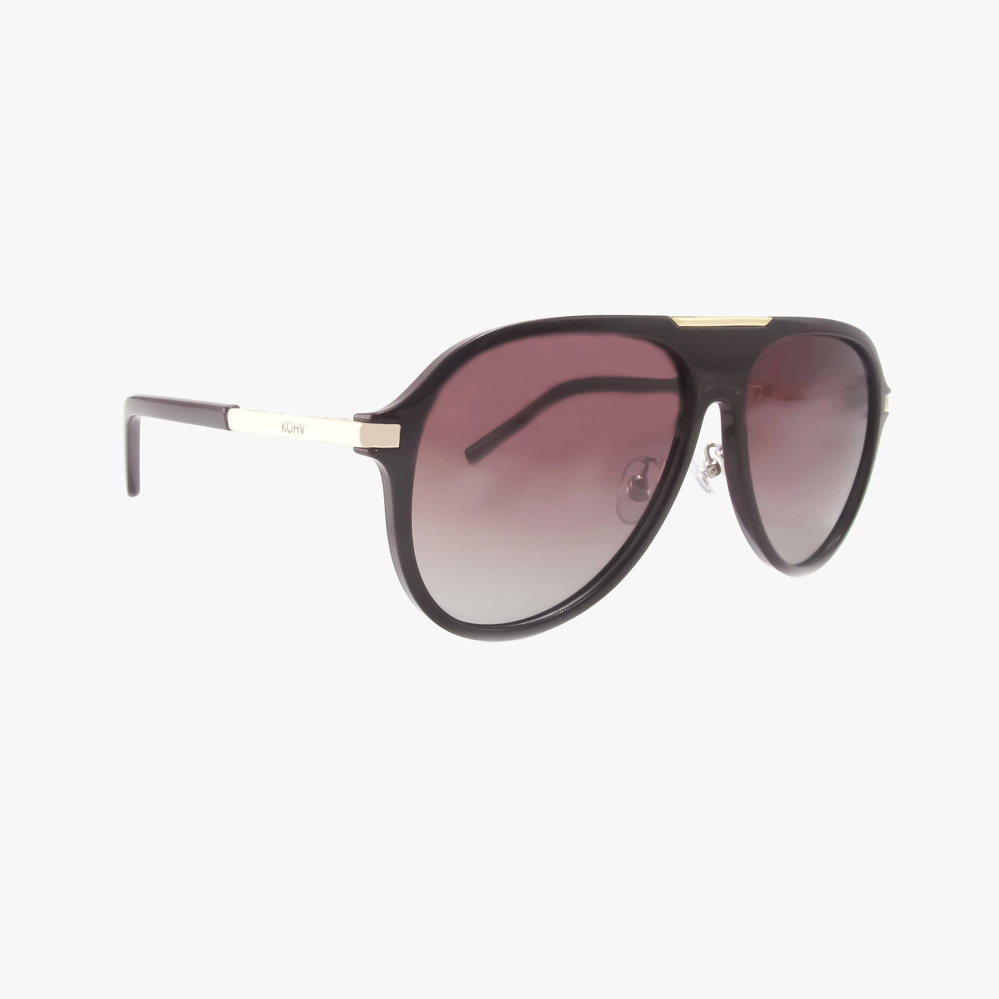 Kohv Eyewear - AURA PLUM Polarized Fashion Aviator Sunglasses
