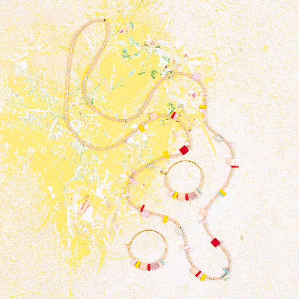 Altiplano - Tila Hoop Earrings: Pops O' Color