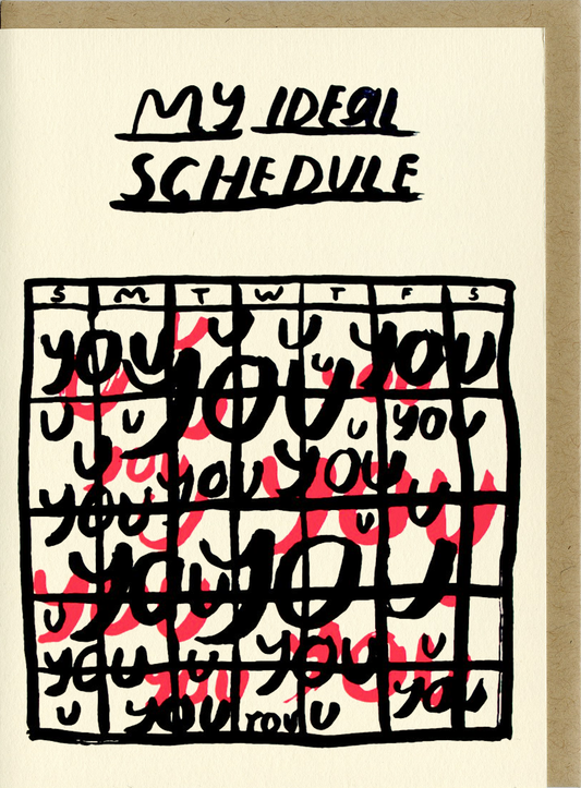 My Ideal Schedule Card
