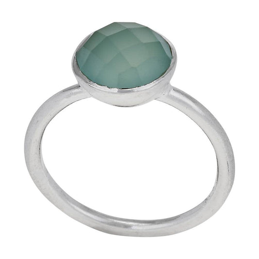 Tiger Mountain Jewelry - Aqua Dreams Sterling Silver Ring: 9