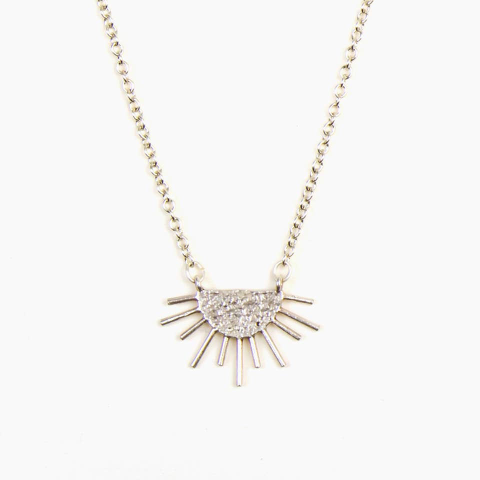 Altiplano - Sun Ray Necklace: Sliver