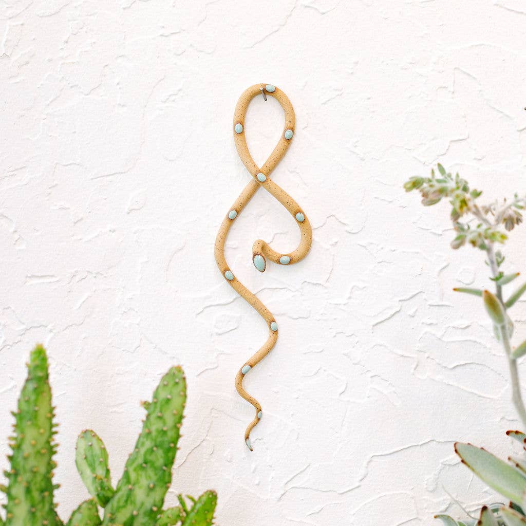 Carter & Rose - Ceramic Snake Ornament: Simon