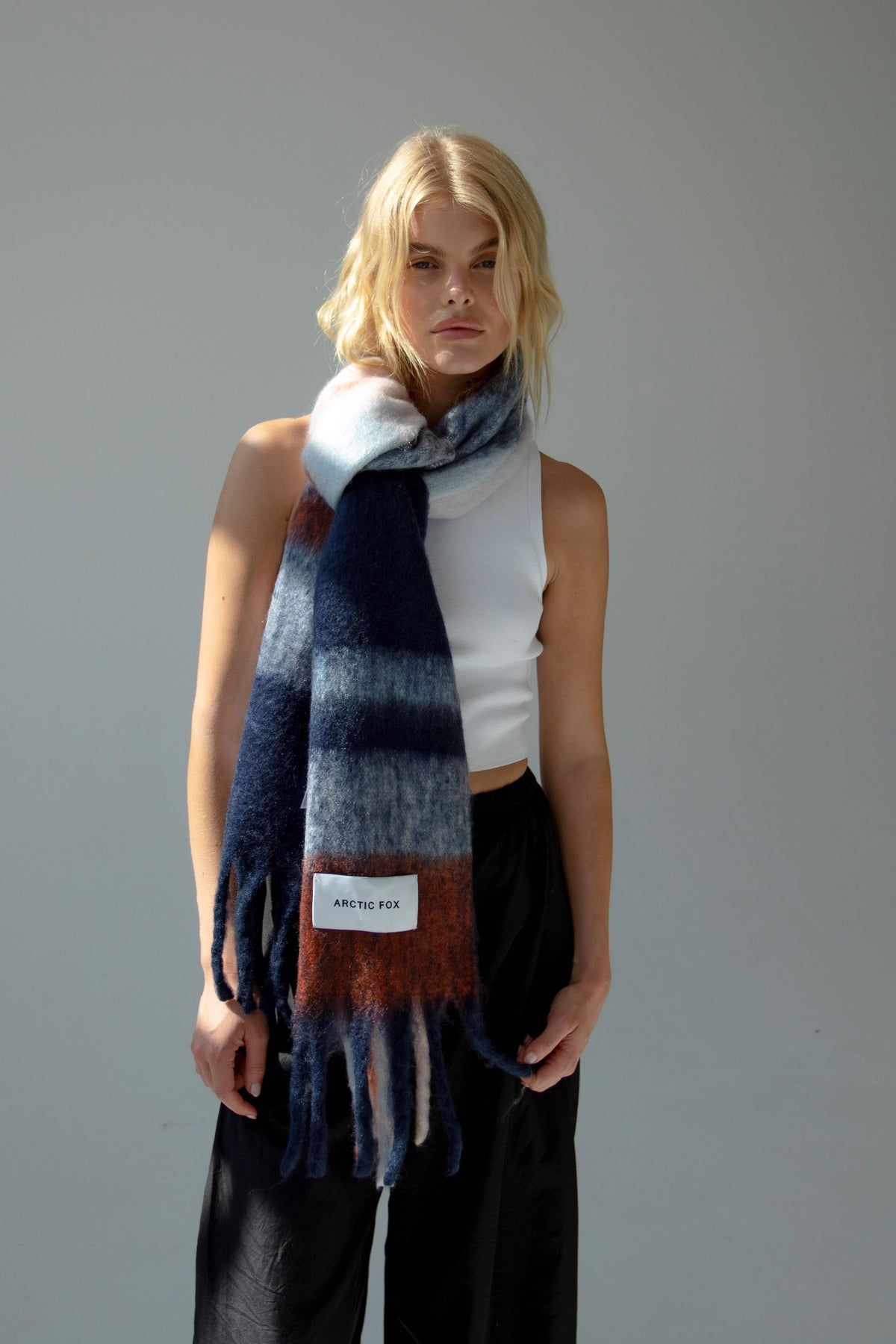Arctic Fox & Co. - North America - The Stockholm Scarf - 100% Recycled - Winter Lagoon - FW26