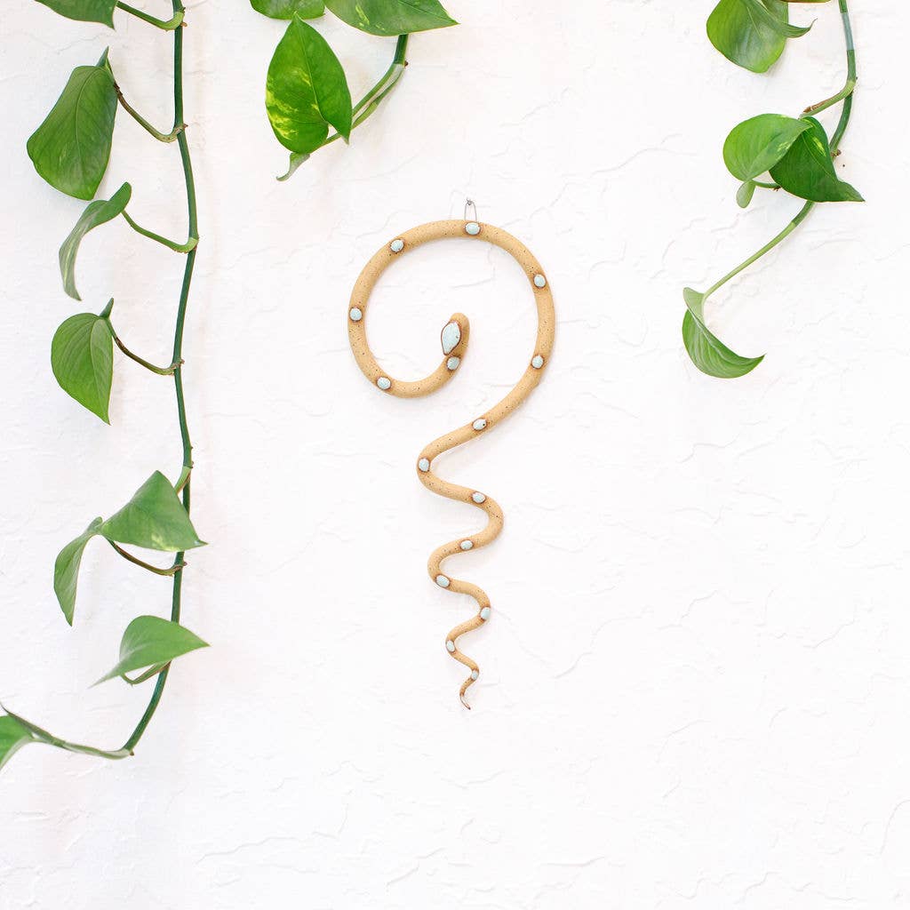 Carter & Rose - Ceramic Wall Snake, Medium: Sammy