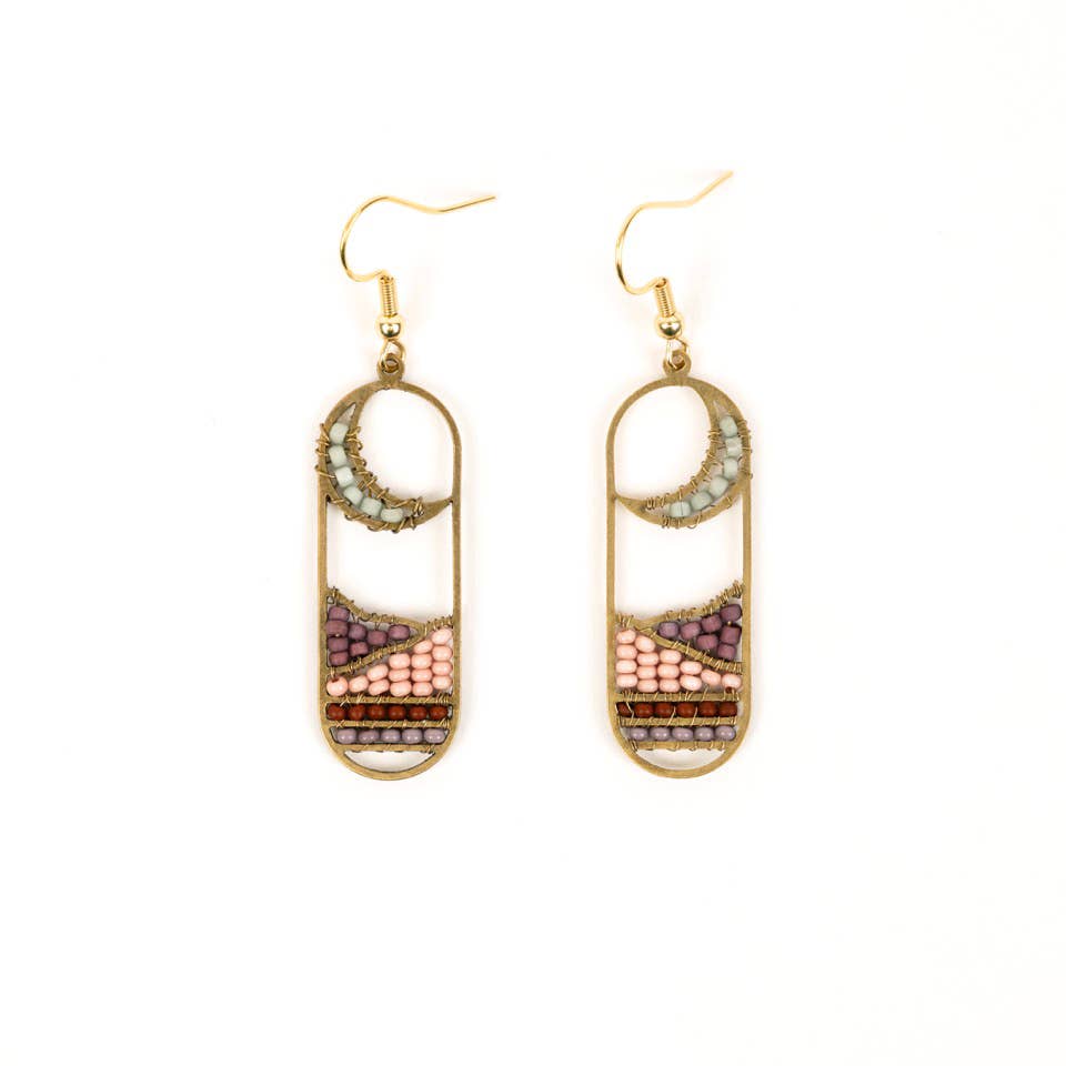 Altiplano - Moonview Earrings: Sunset