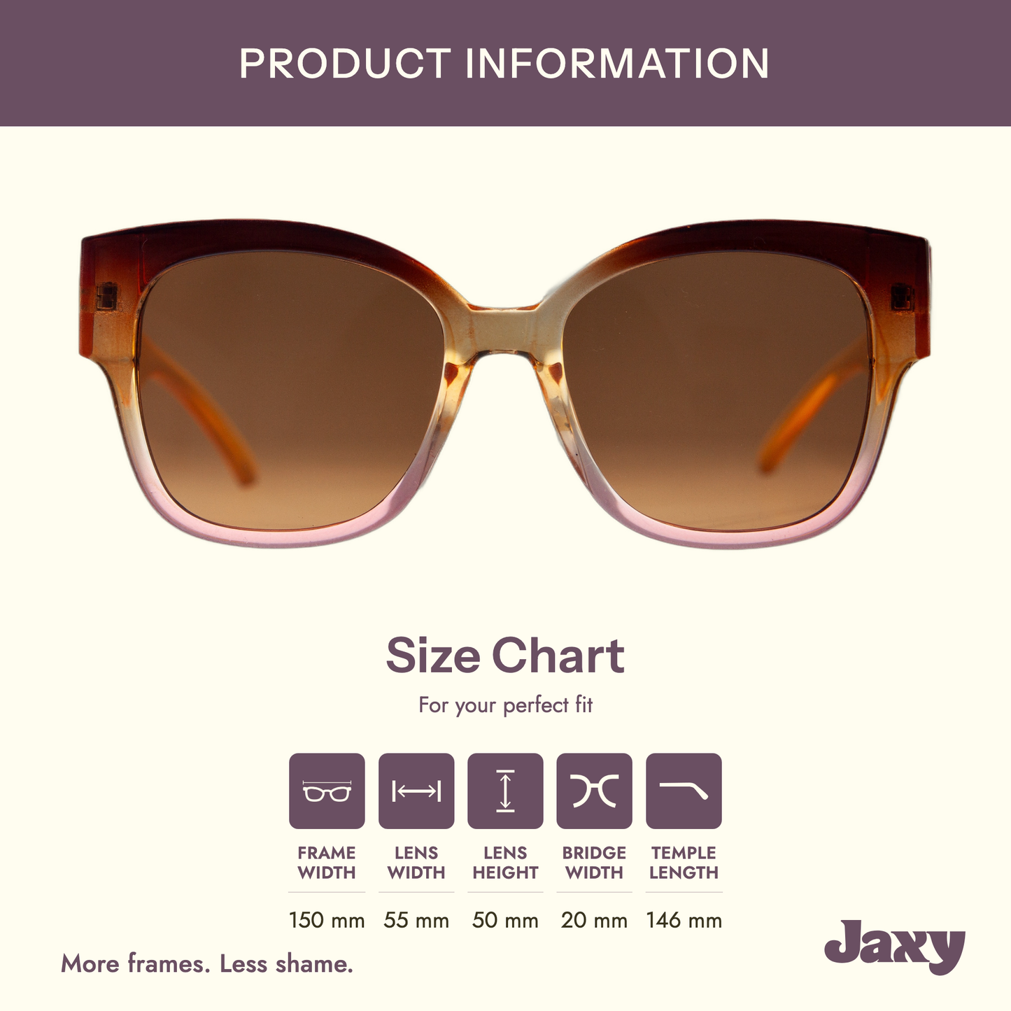 Jaxy Eyewear - Dahlia - Retro Oversized Sunglasses for Women: Amber/Pink