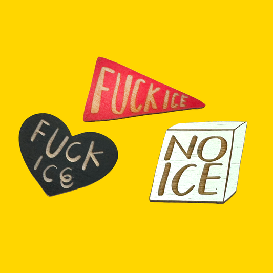 SnowMade - F*ck Ice Pins: Black