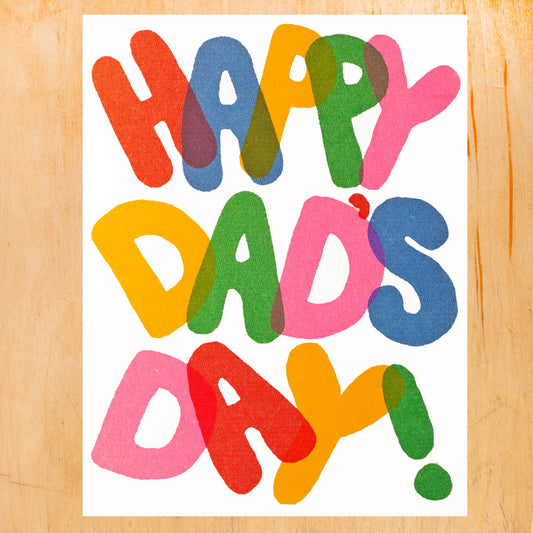 Alphabet Studios - FATHER'S DAY CROOKED RISOGRAPH GREETING CARD