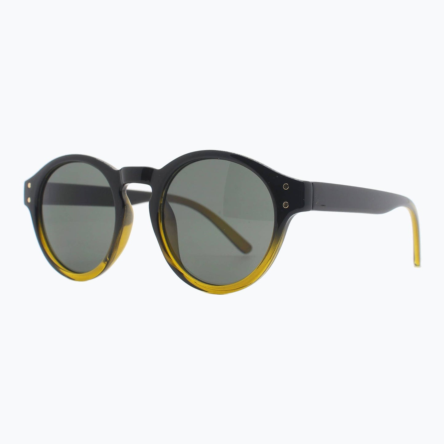 Jaxy Eyewear - Sunset Theory - Vintage Round Sunglasses for Women & Men: Grey