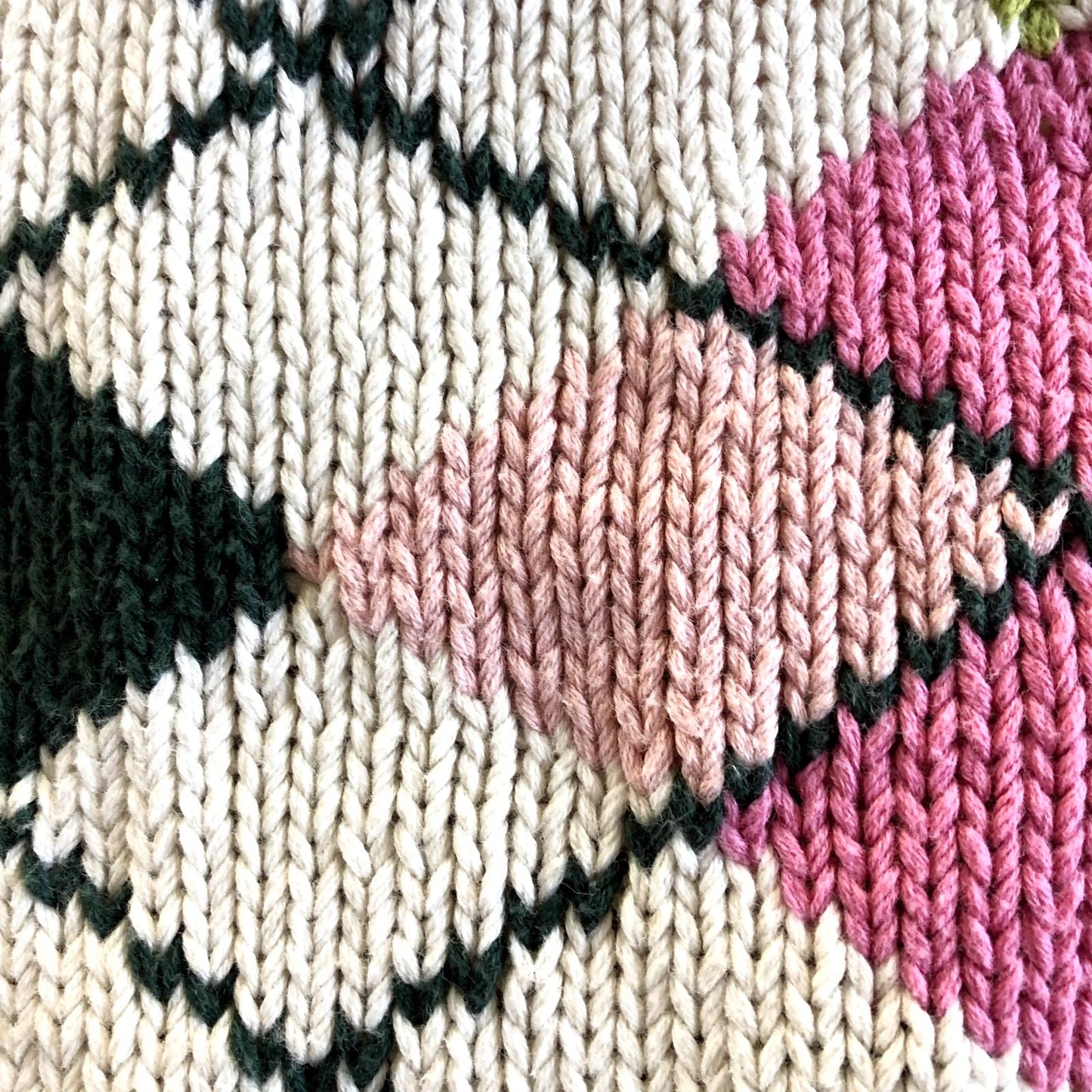 M - Ganni $144 Cotton Knit Pink Argyle Print Cropped Halter Tie Neck Top 1011SC