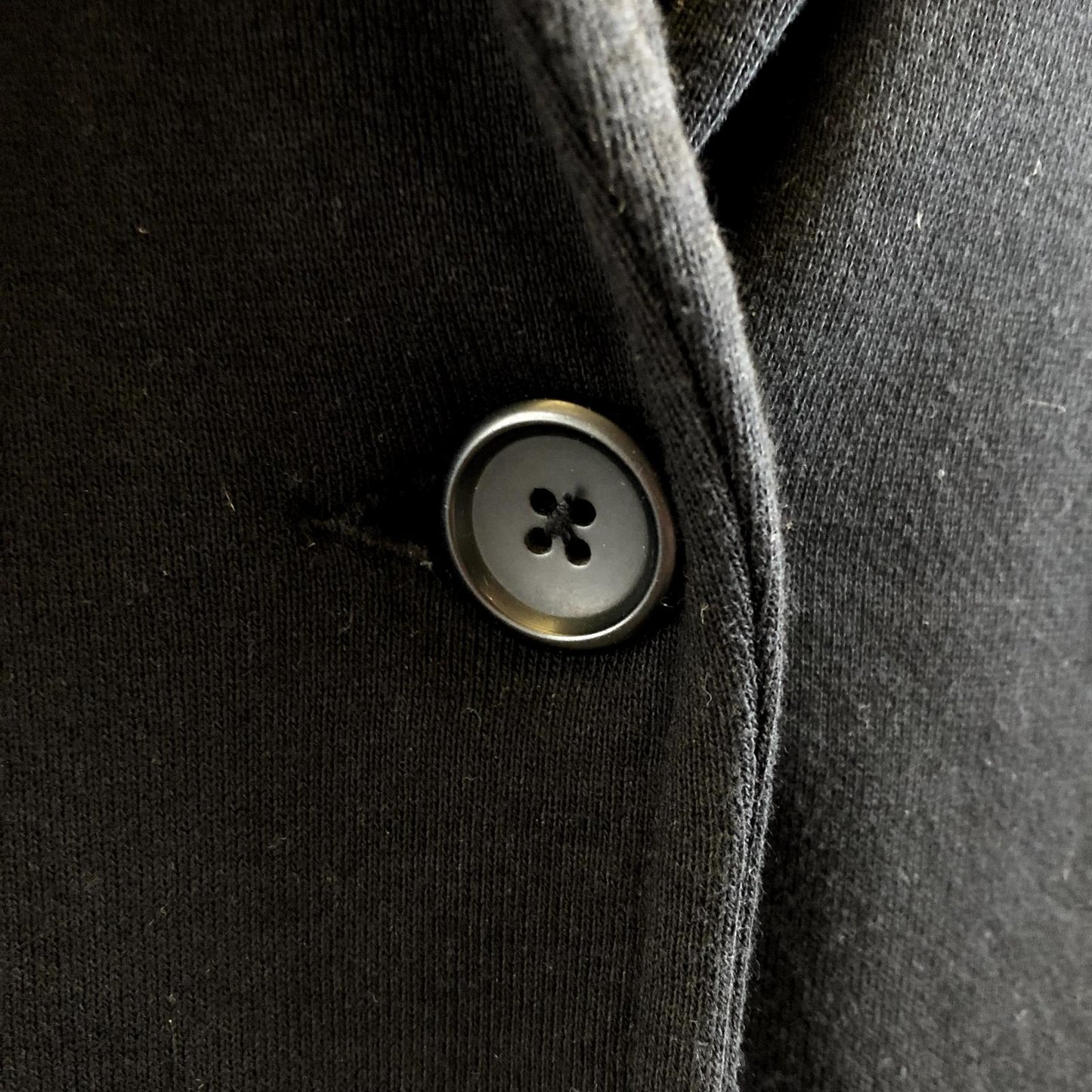 3 / L - James Perse Black Single Button Shawl Collar Jacket 1120PK