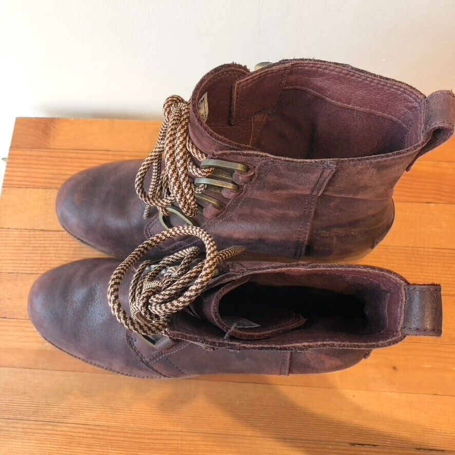 7.5 - Sorel Redwood Leather Cate Lace- Up Waterproof Bootie Boots 0209CM