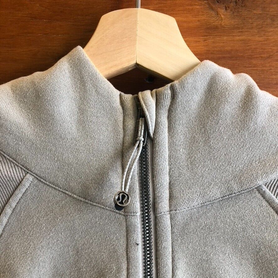 XL / XXL - Lululemon Light Sage Gray Full Zip Oversized Scuba Sweatshirt 1021EM