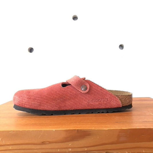 39 / 8.5-9 - Birkenstock Sienna Red Boston Corduroy Clog Shoes NEW w/ Box 0425SV