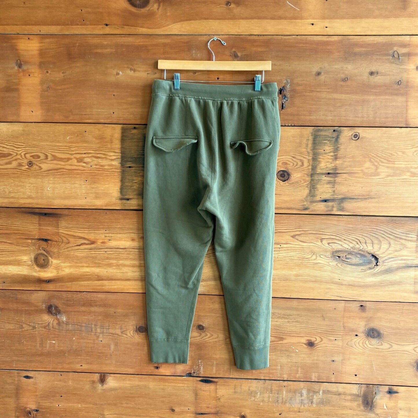 M - Nili Lotan Green Drawstring Waist 100% Cotton Jogger Sweatpants Pants 0316CK