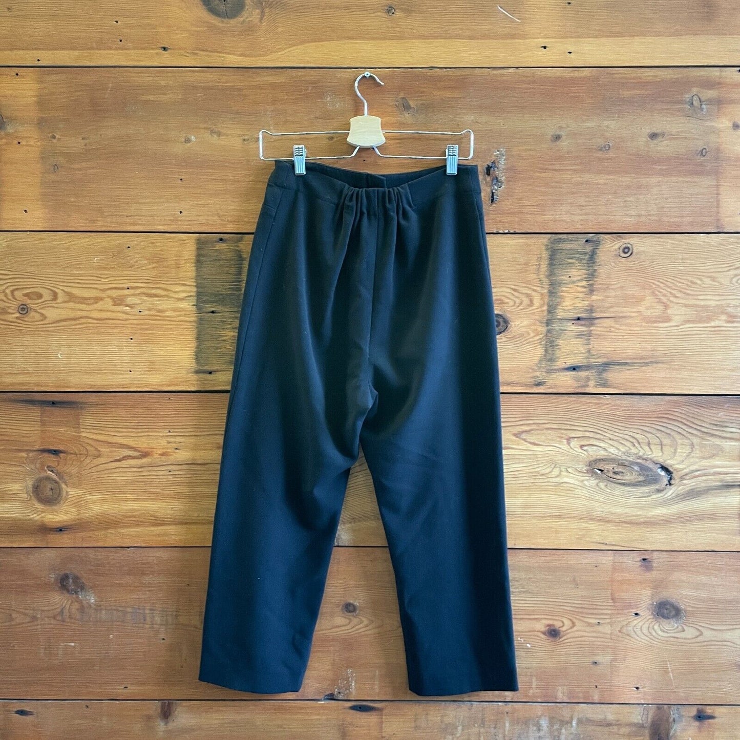 4 - Rachel Comey Black High Rise Front Zip Drop Crotch Straight Leg Pants 0504AK