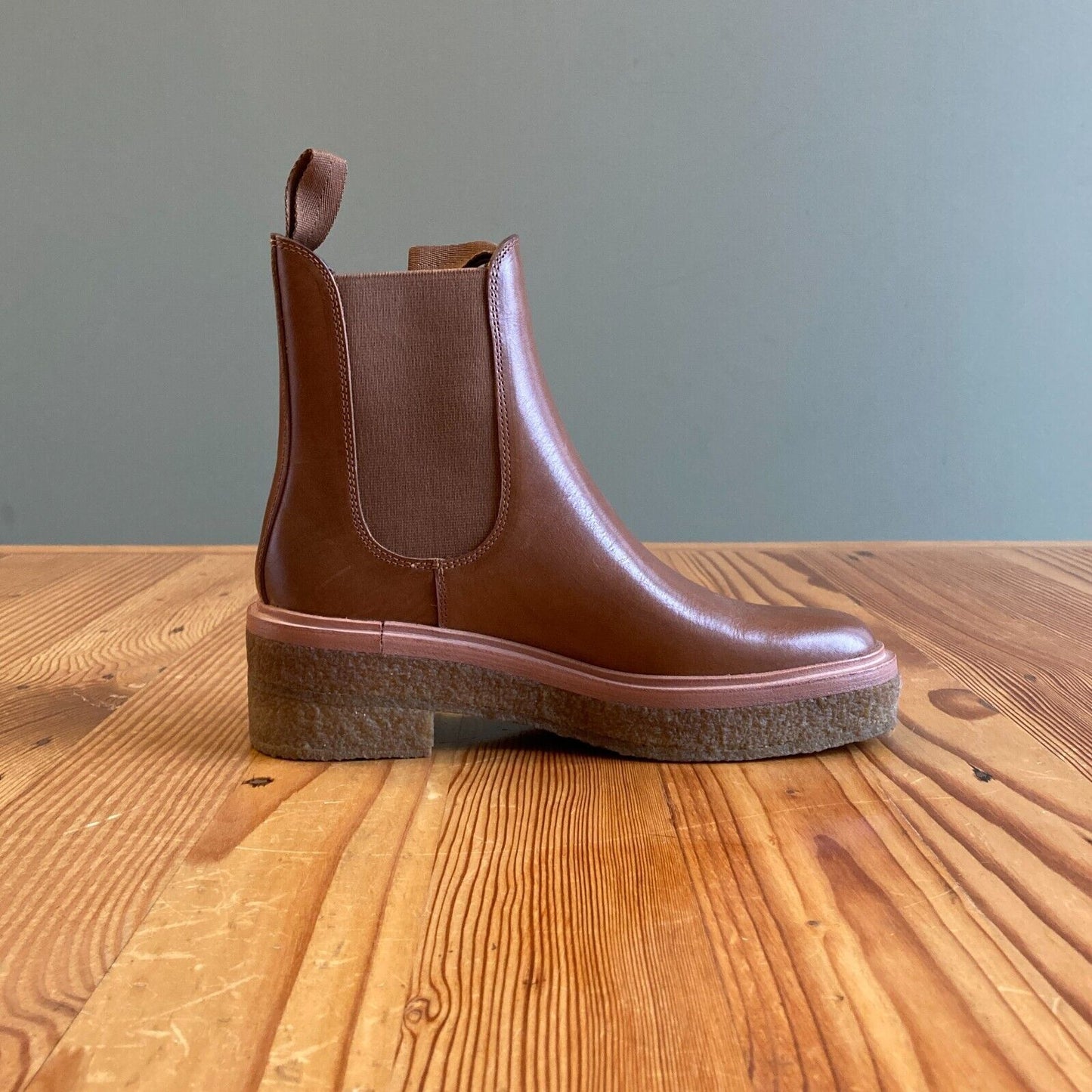 6 - Loeffler Randall $395 Brown Leather Raquel Chelsea Ankle Boots 0312IG