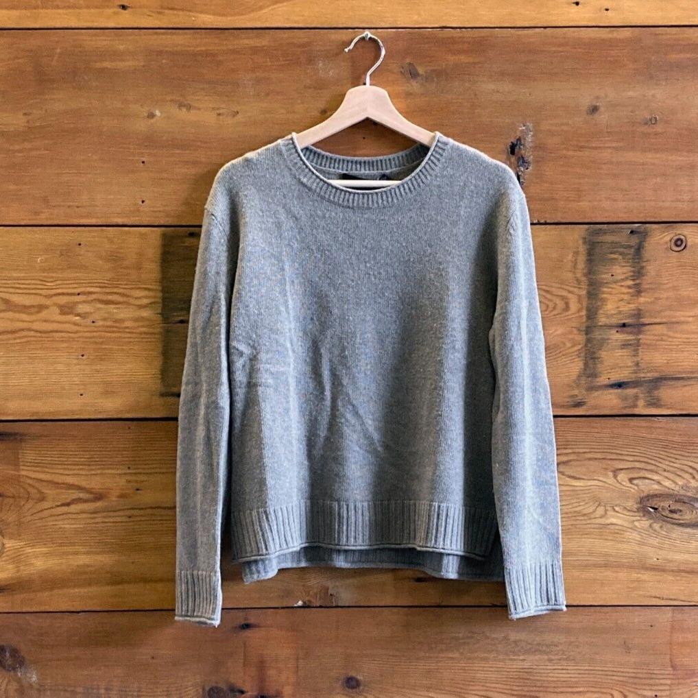 S - Jenni Kayne Taupe Brown $195 Wool Cashmere Pullover Everyday Sweater 0223LA