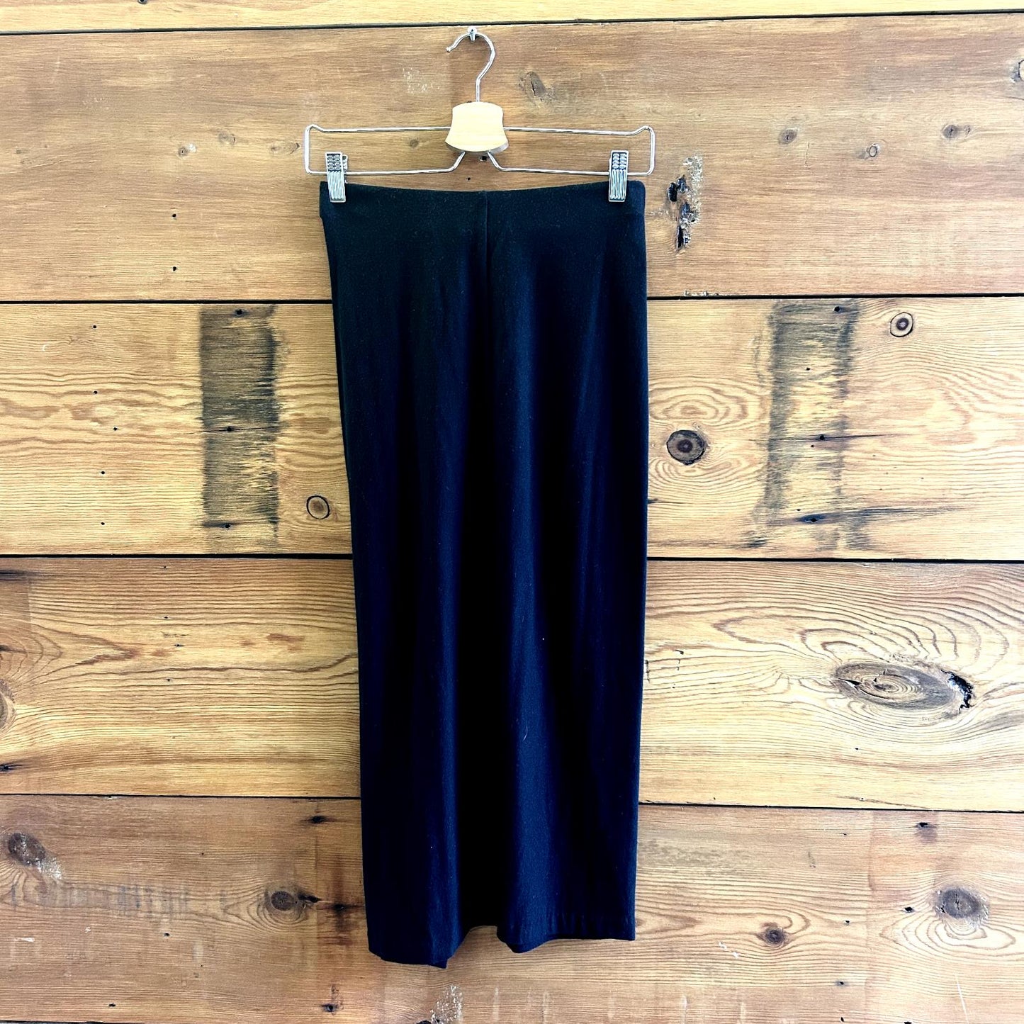 XS - Vince Black NEW $225 Draped Pull-On Elastic Waist Midi Skirt 0209SB