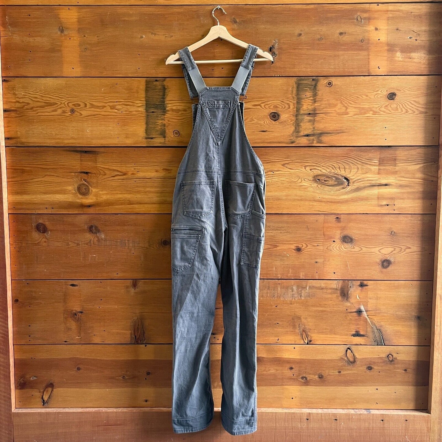 2 / 34 - Dovetail $129 Gray Canvas Workwear Freshley Overalls 0606RO