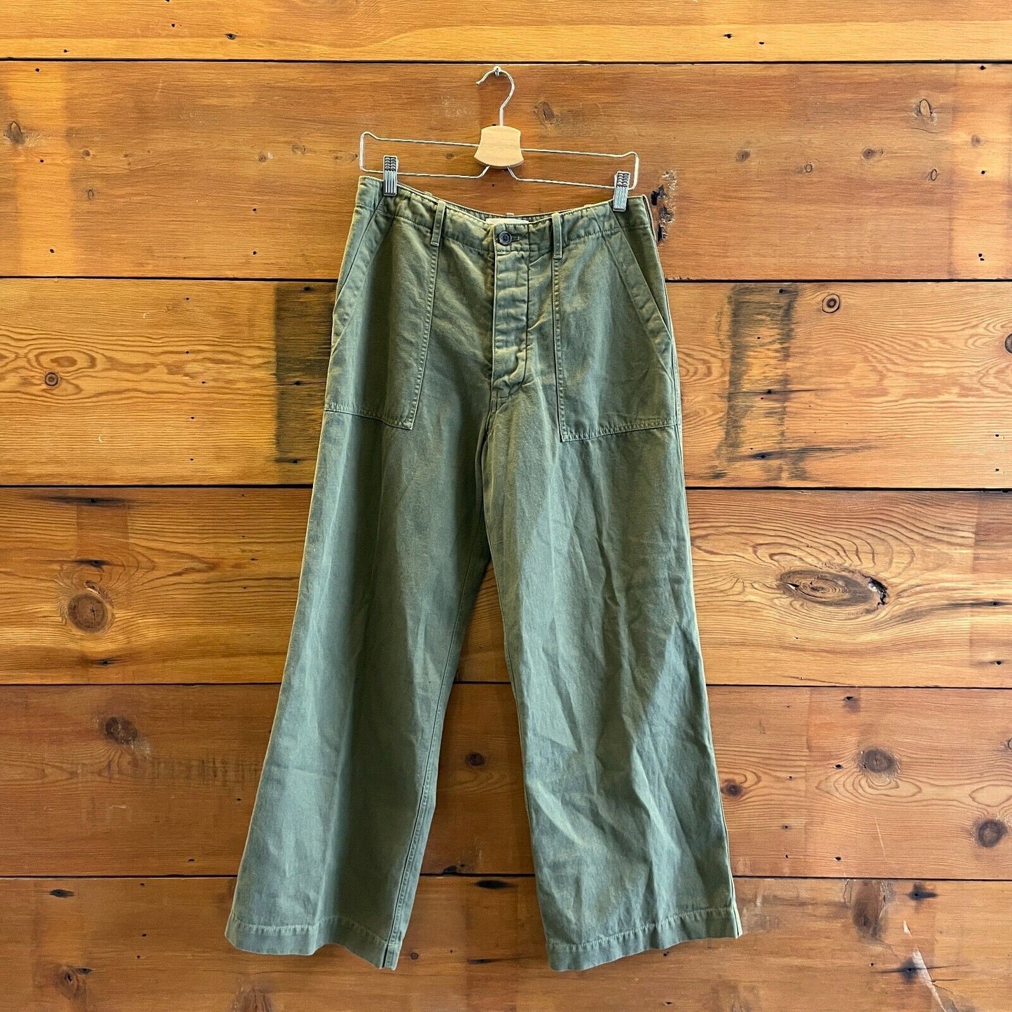 6 - Nili Lotan $395 Khaki Green Womens High Waisted Leon Boy Pant EUC 4427SC