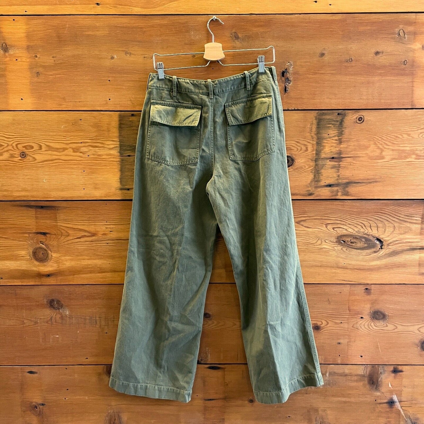 6 - Nili Lotan $395 Khaki Green Womens High Waisted Leon Boy Pant EUC 4427SC