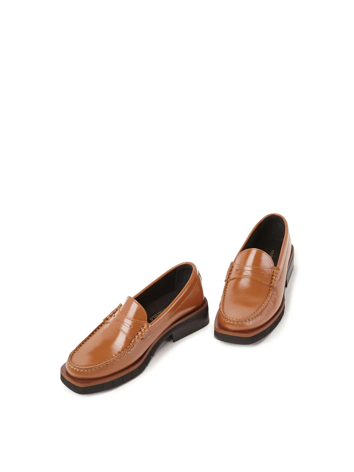 39 / 8.5 - Paloma Barcelo $330 Brown Silvie Penny Loafer Shoes w/ Box 4427SC