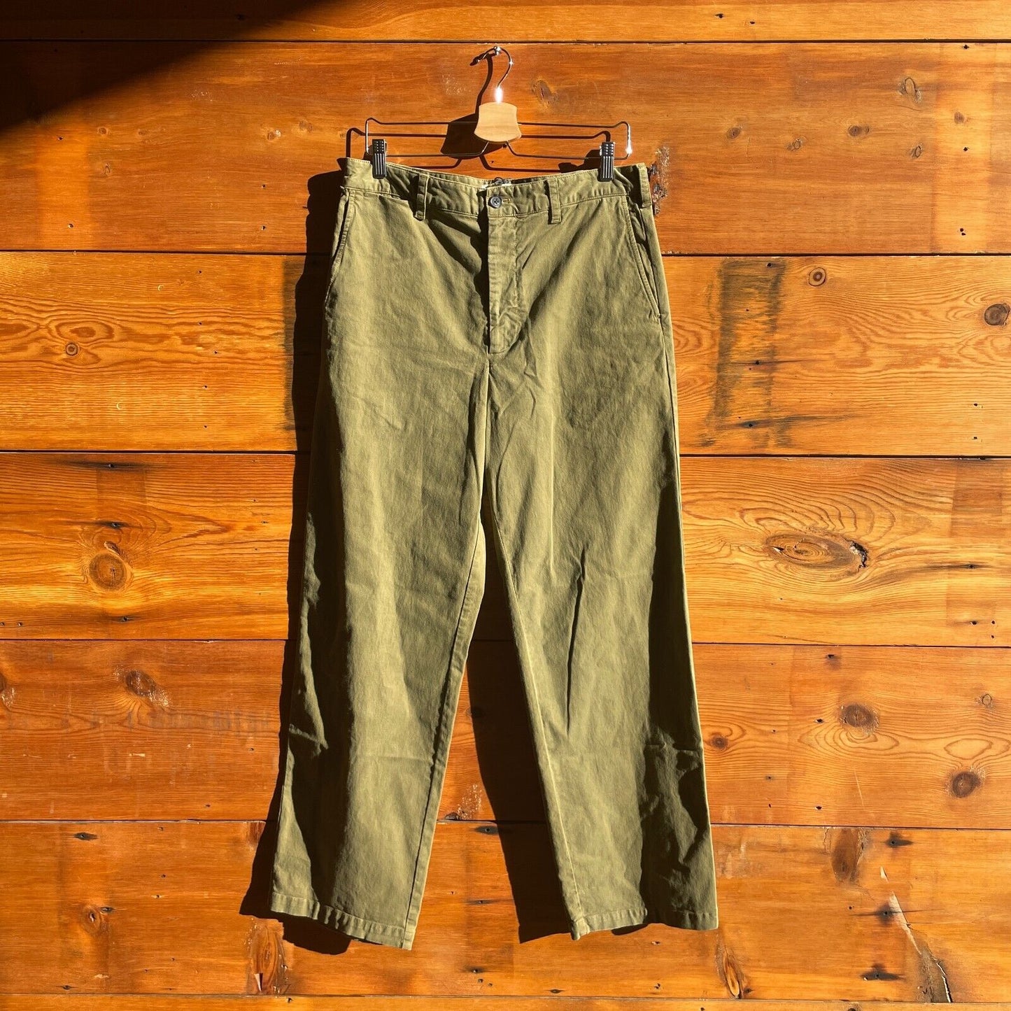 8 - Nili Lotan $395 Olive Green Eliot Relaxed Chino Boy Pants NEW 4427SC