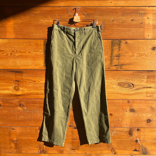 8 - Nili Lotan $395 Olive Green Eliot Relaxed Chino Boy Pants NEW 4427SC