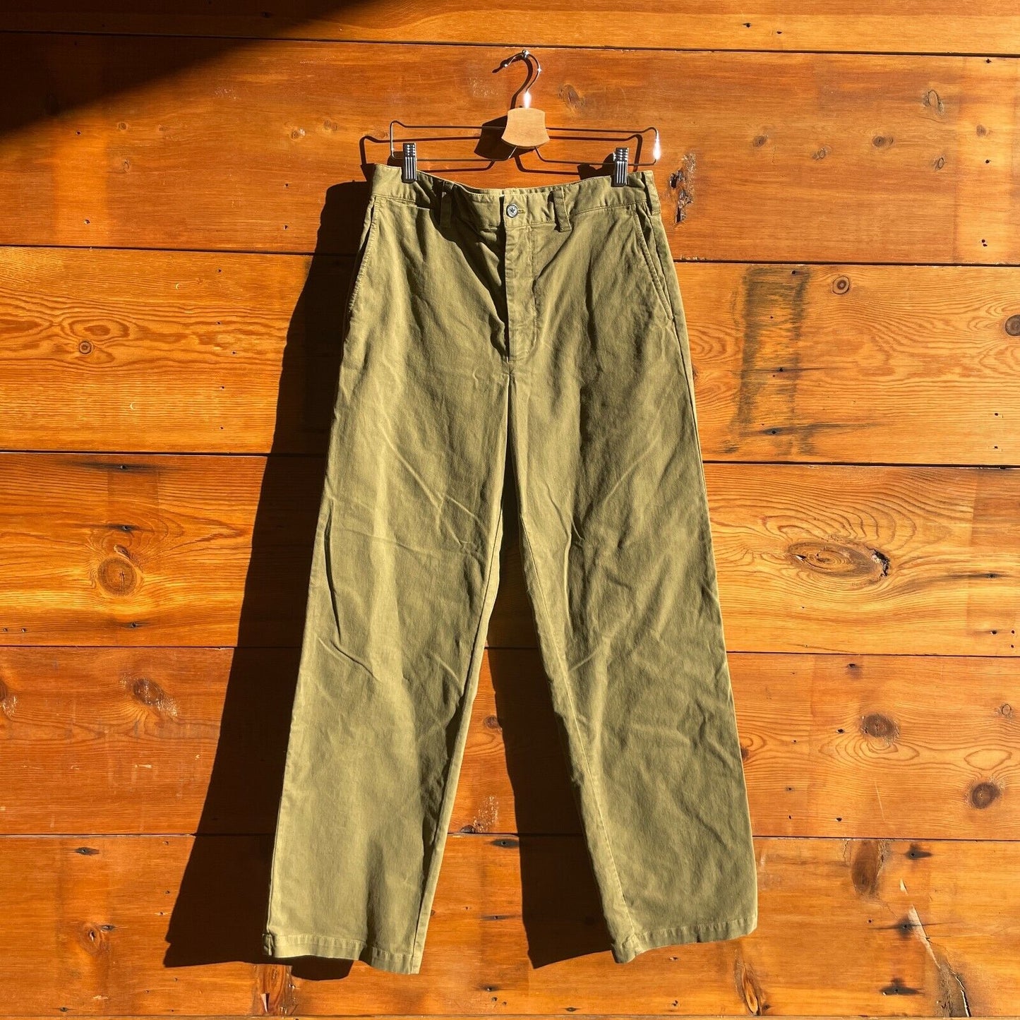 6 - Nili Lotan $395 Olive Green Eliot Relaxed Chino Boy Pants NEW 4427SC