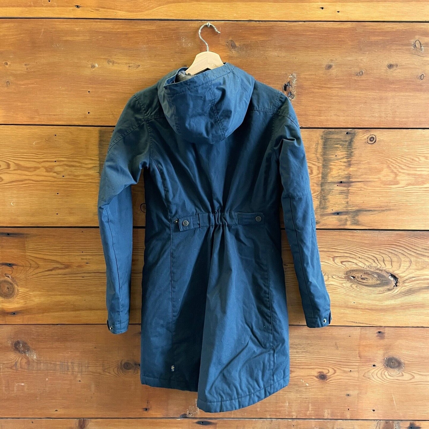 XXS - Fjallraven Dark Blue Kiruna Padded Parka Womens Hooded Coat Jacket 3333MC