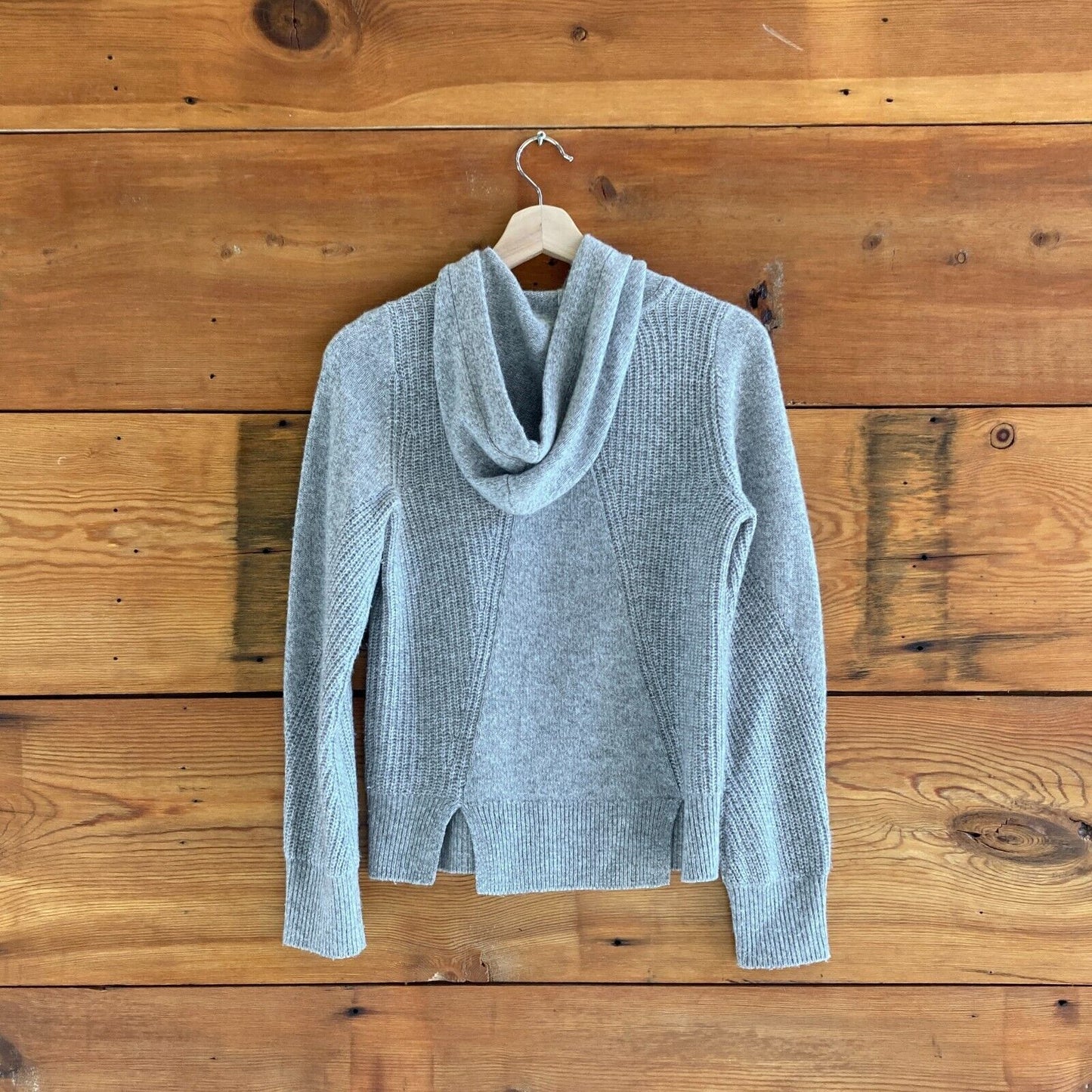 XXS - Rag & Bone Gray Hooded 100% Cashmere Pullover Sweater 1018RM