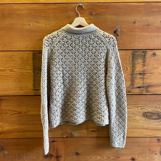 L - Vince $375 Light Amber Cashmere Wool Button Up Cardigan Sweater NEW 0721DK
