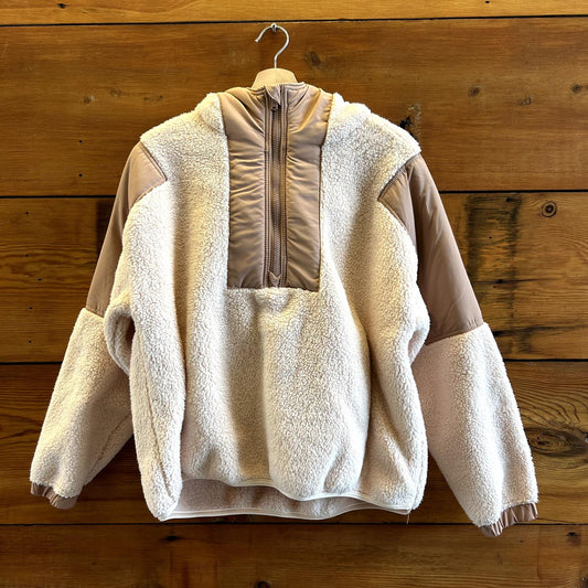 XS - FP Movement Free People Vanilla Chai Pullover Lead the Pack Fleece 0215LM