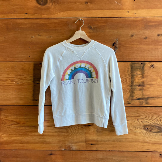 XS - Mother $168 White Island Tour 1981 The Square Daydream Sweatshirt 0703SC
