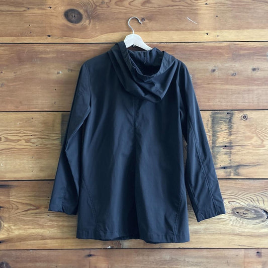 6 - Patagonia Womens Black Hooded Zip Front Winds-Day Jacket 0608JD
