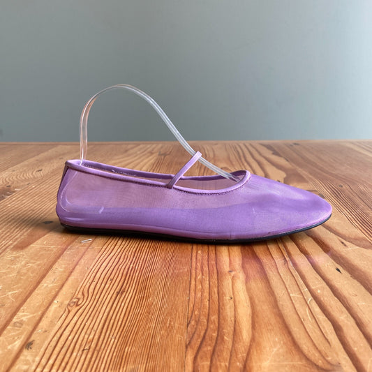 8 - Jeffrey Campbell Lilac Purple Mesh Ballet Flats Shoes 0422RW