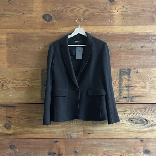 8 - Rag & Bone Black 100% Wool Single Button Blazer Jacket 0505DM