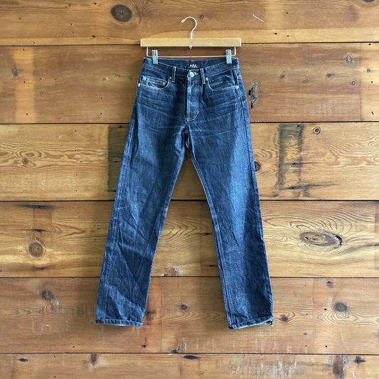 25 - A.P.C. Dark Wash Rigid Straight Leg Womens Jeans 1007KW